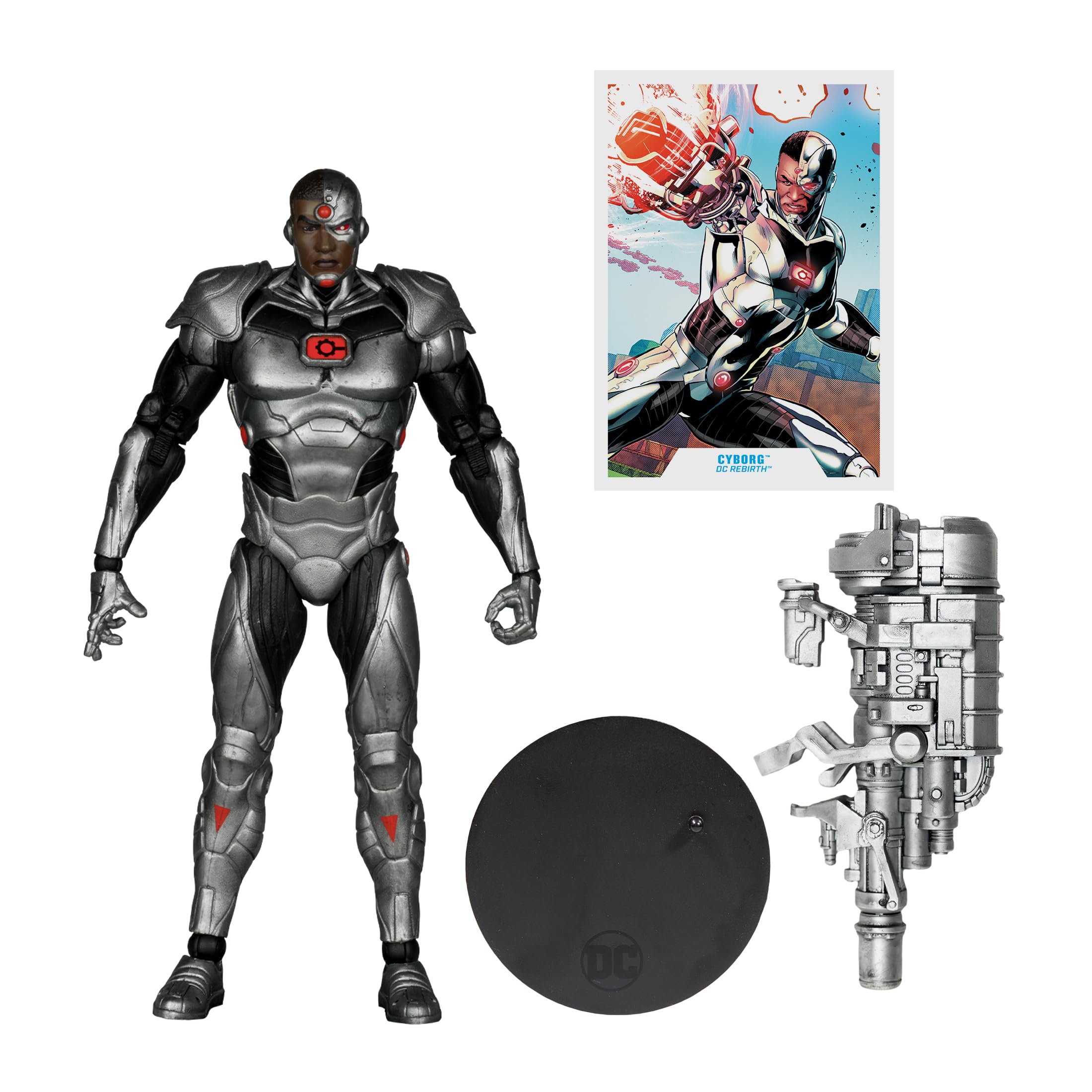 McFarlane Toys Cyborg 7in figure arm cannon accessory for action-packed display
