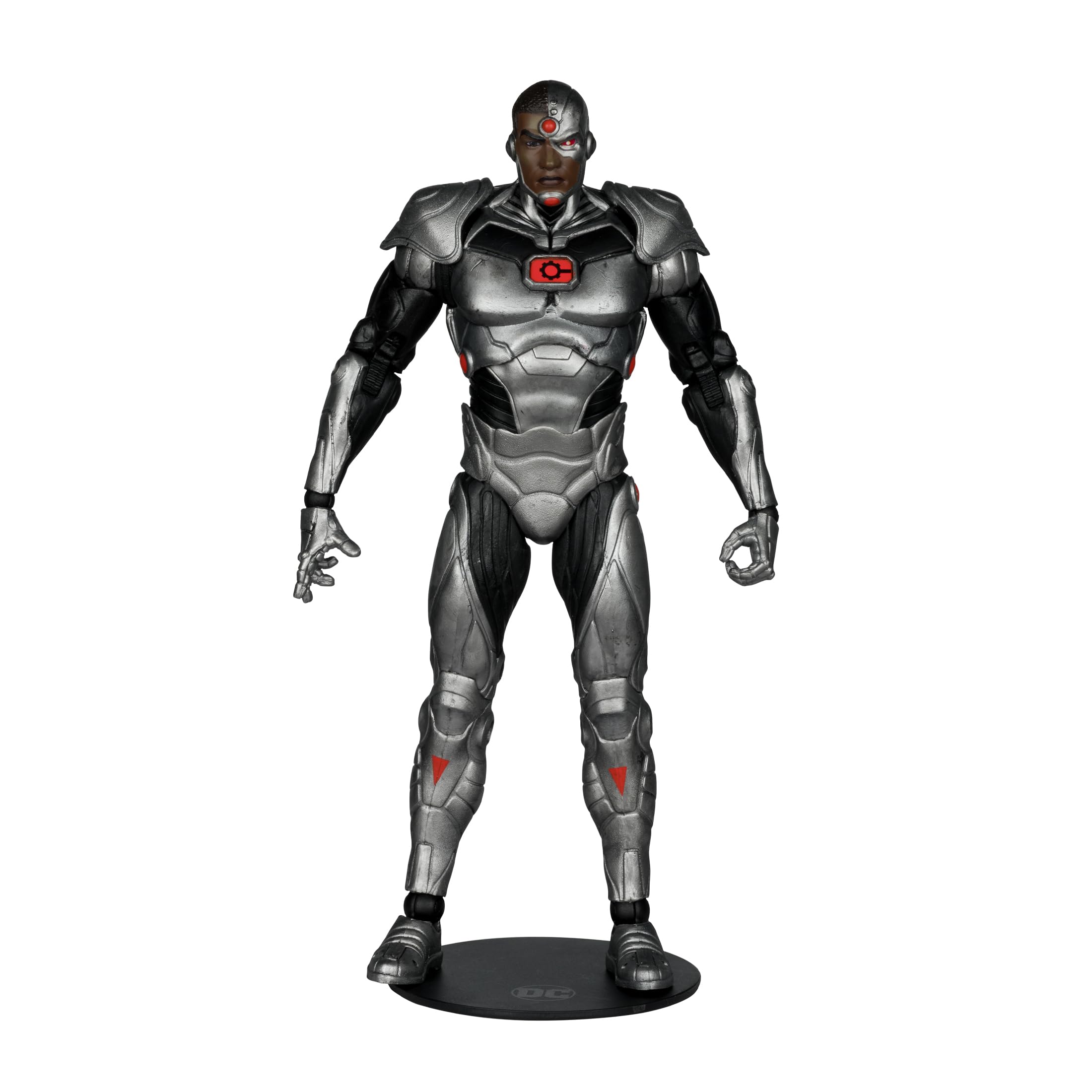 McFarlane Toys Cyborg 7in figure base enhances stability for gallery-style setup