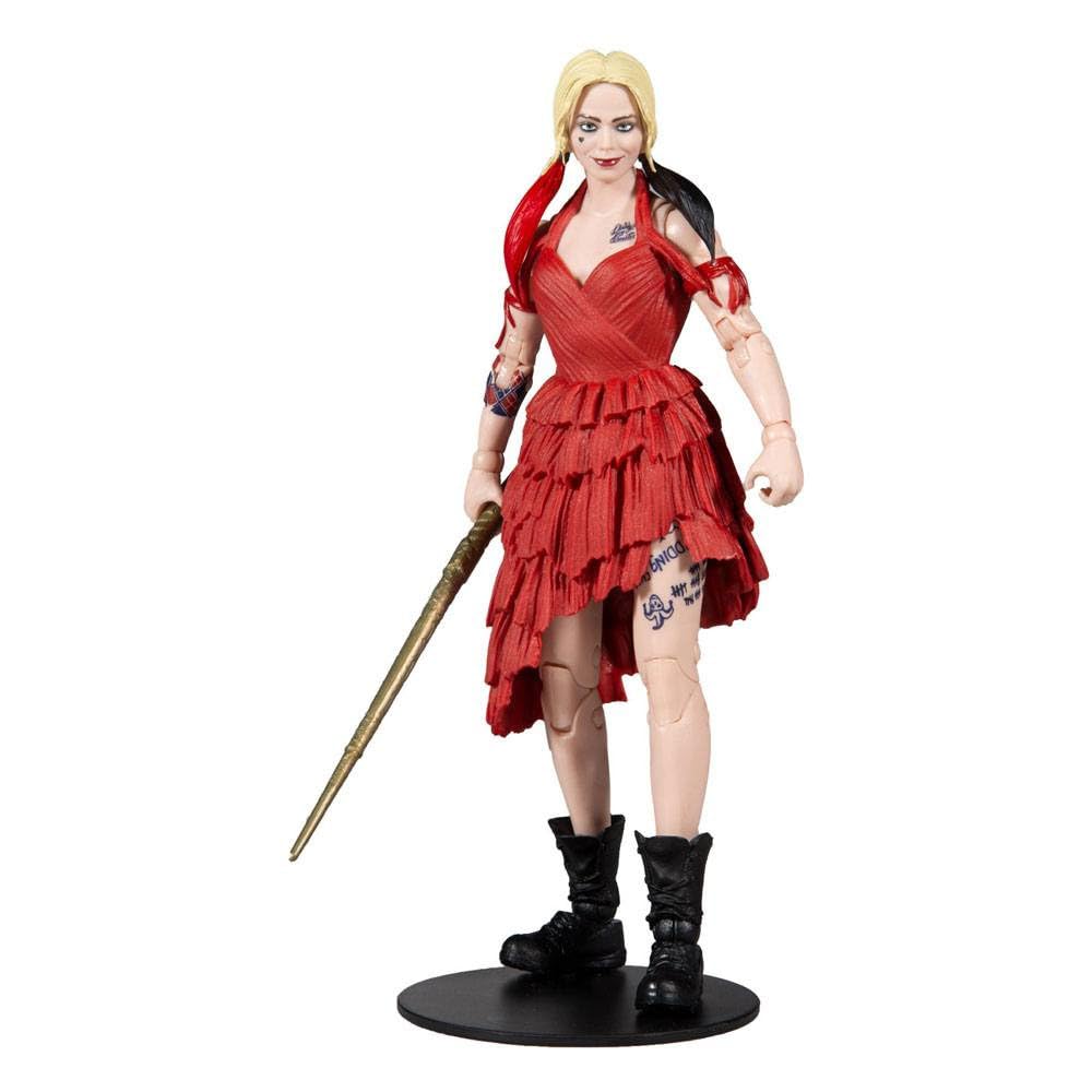 McFarlane Toys DC Multiverse Harley Quinn Suicide Squad 7-inch figure for dynamic display.