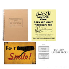 McFarlane notebook prop provides tangible journaling element to the scene