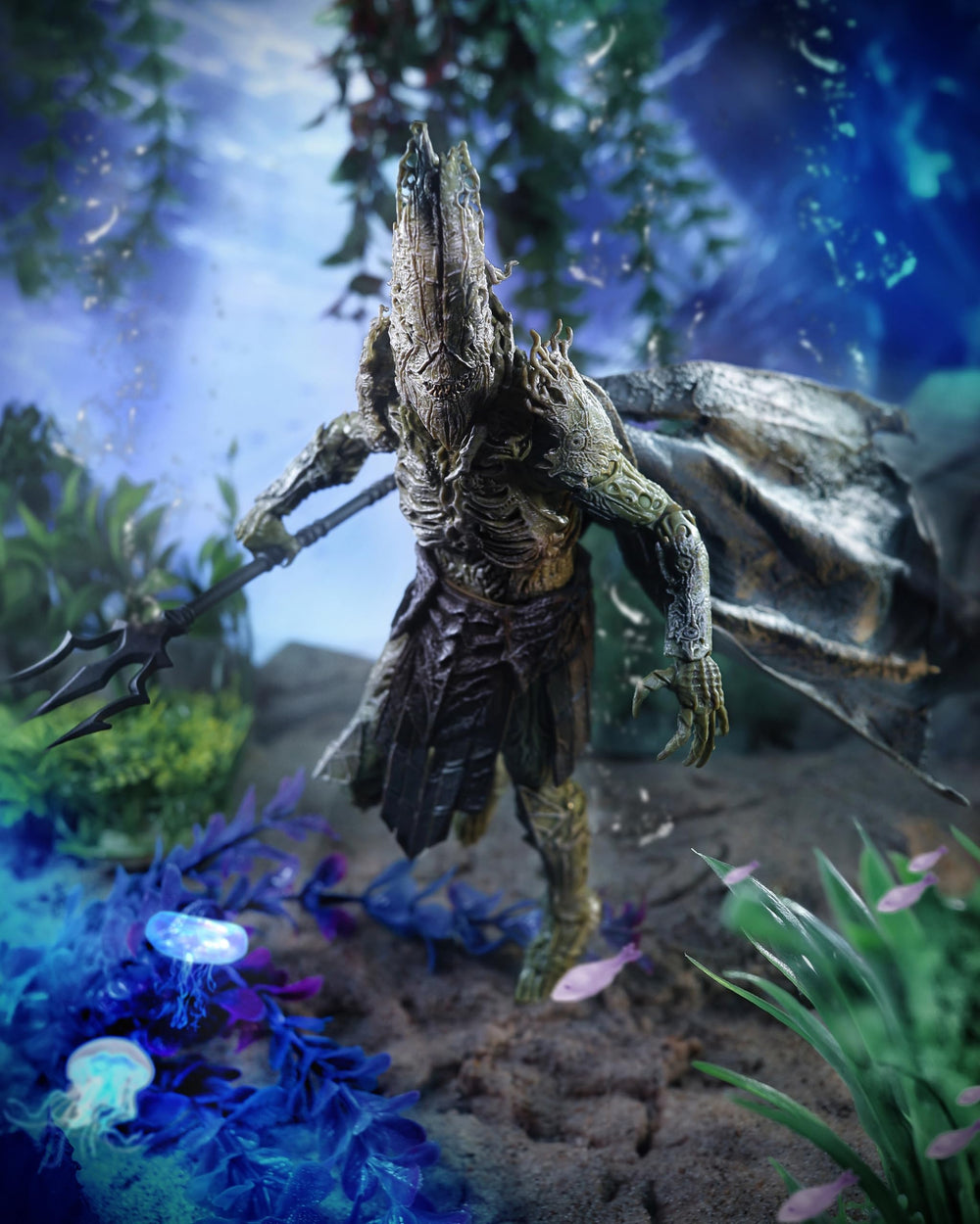 King Kordax armor detail enhances dramatic shelf presence.