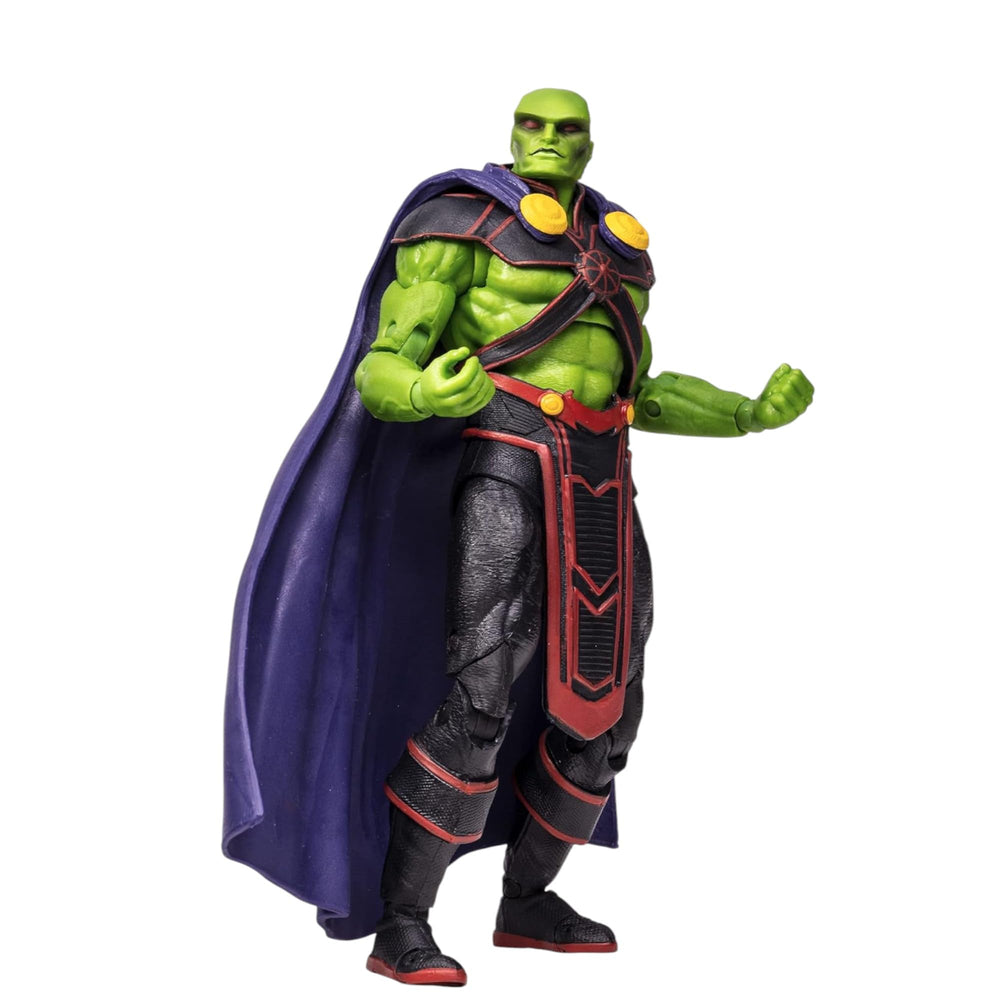 McFarlane Toys Martian Manhunter 7-inch figure in Rebirth look for dynamic display.