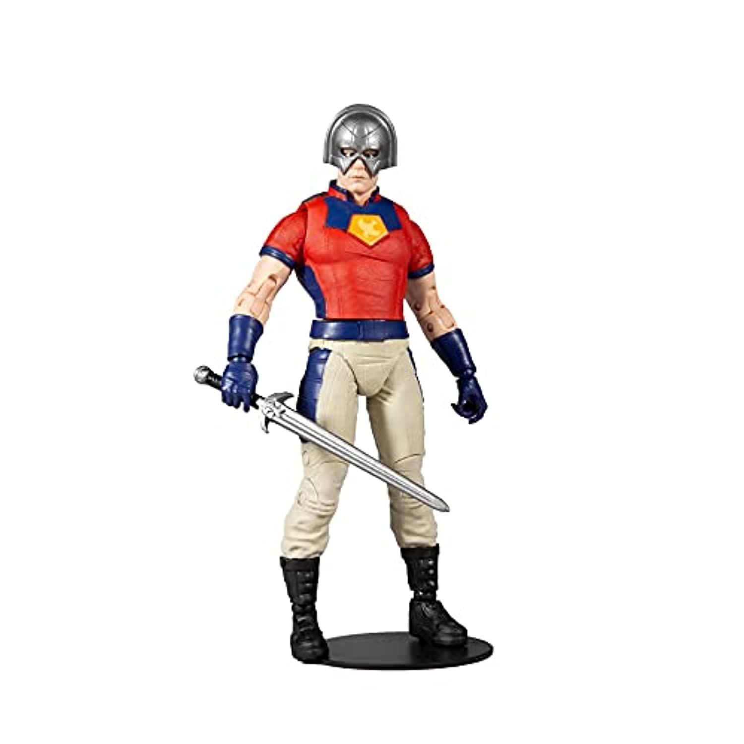 McFarlane Toys Peacemaker figure front view, ideal for display and posing.