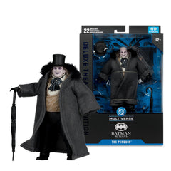 McFarlane Toys Penguin deluxe packaging with theatrical flair and blue foil