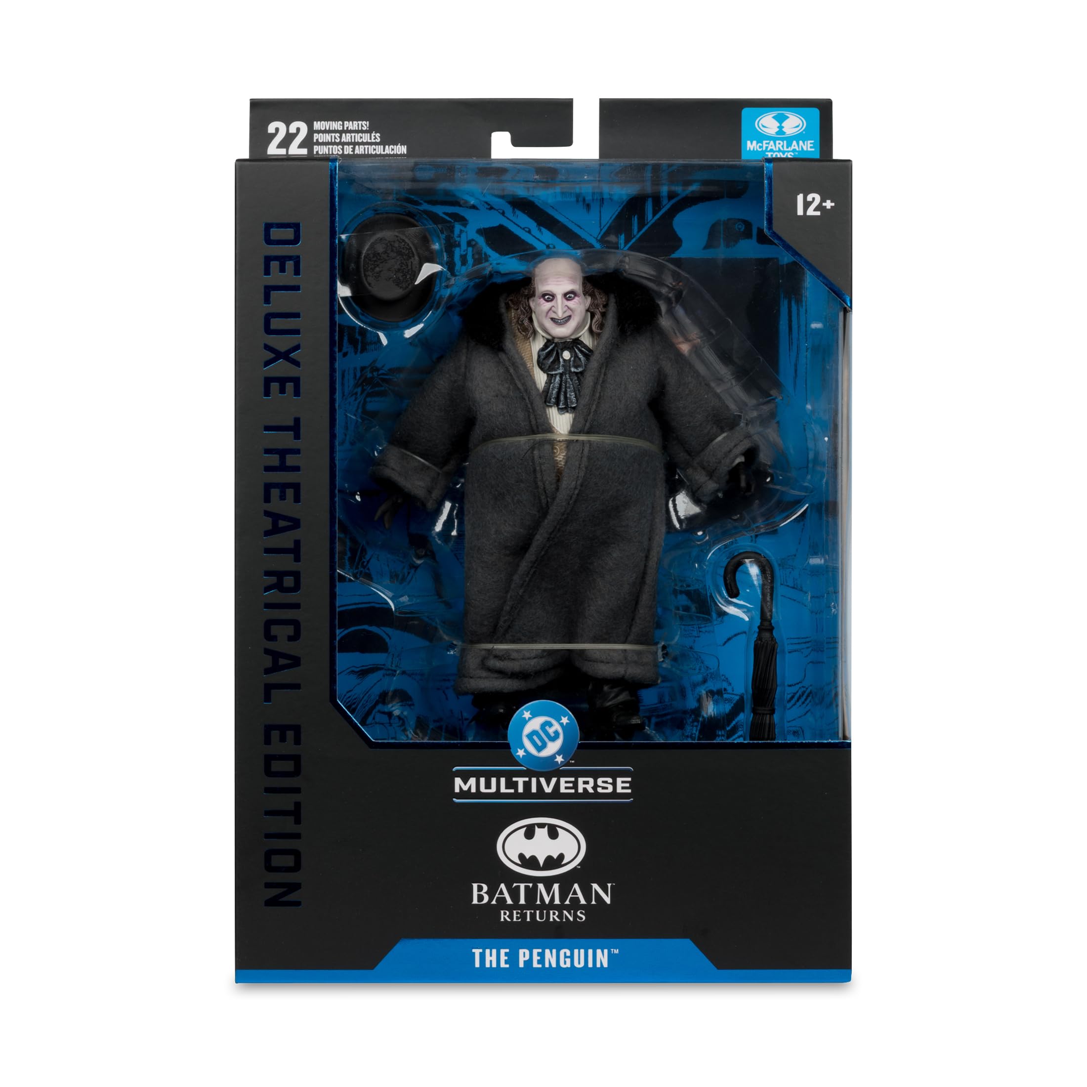 McFarlane Toys Penguin window box presenting deluxe theatrical edition packaging