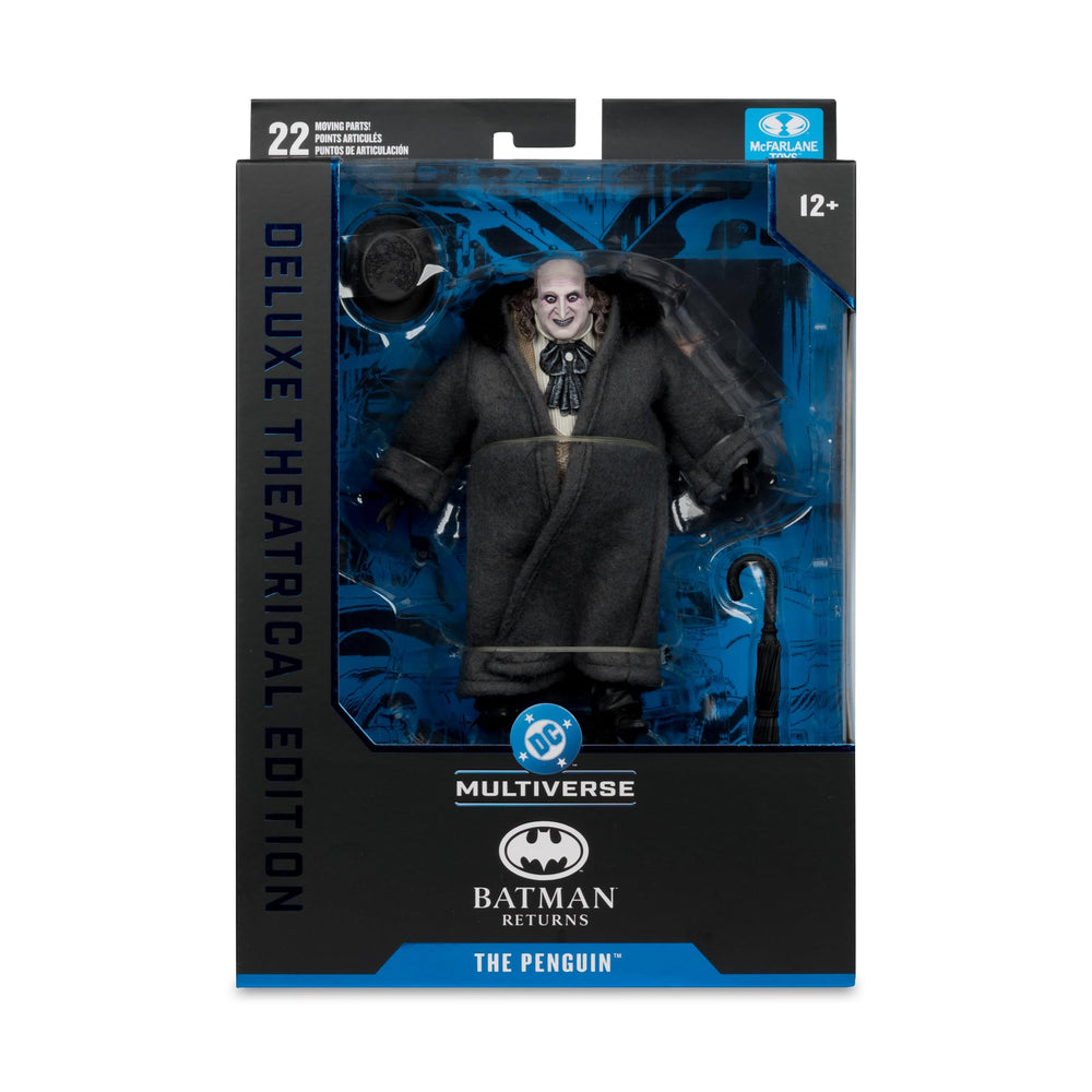 McFarlane Toys Penguin window box presenting deluxe theatrical edition packaging
