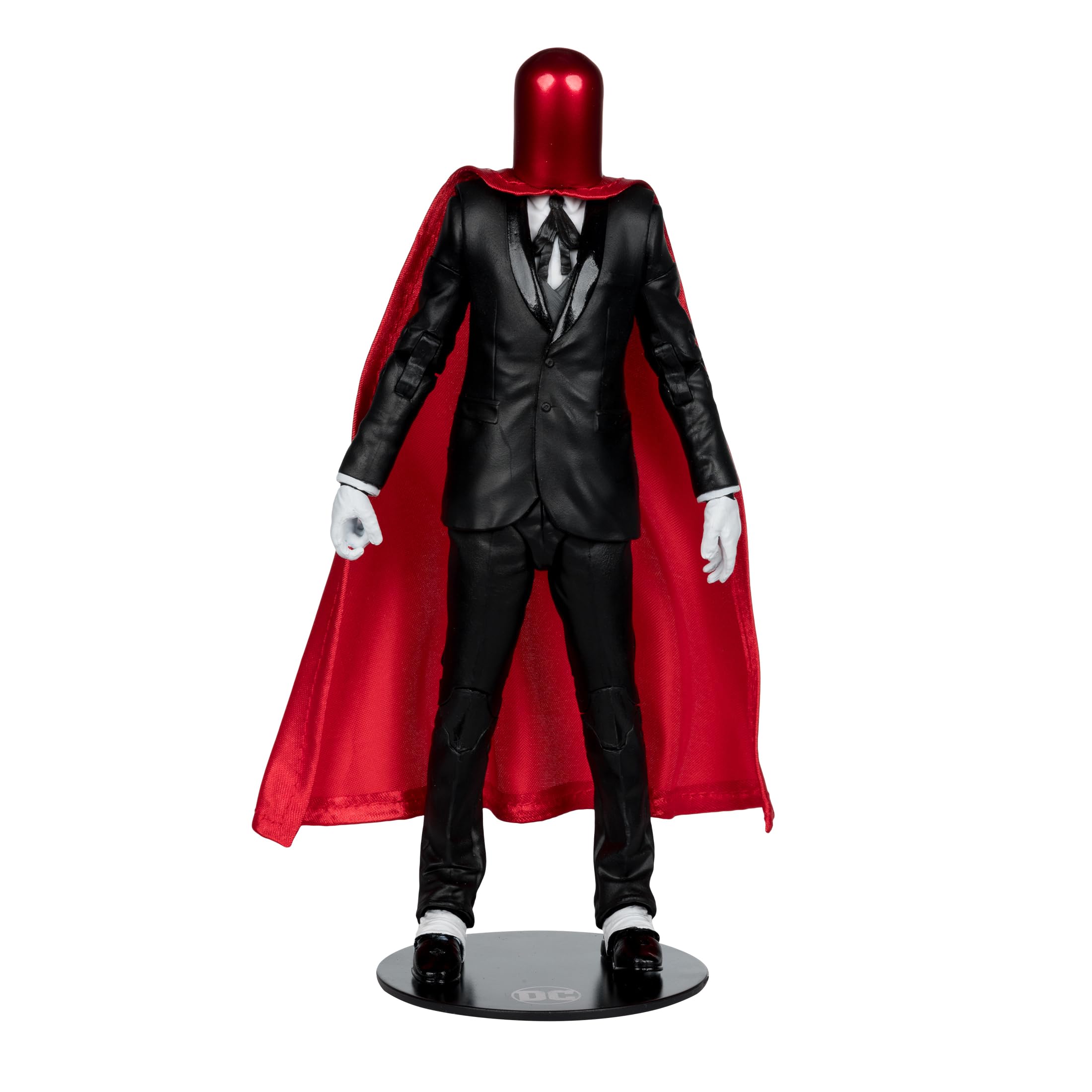 McFarlane Toys Red Hood art card provides collectible context for fans.