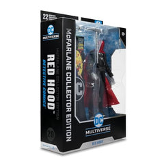 McFarlane Toys Red Hood full length pose demonstrates dynamic storytelling possibilities.