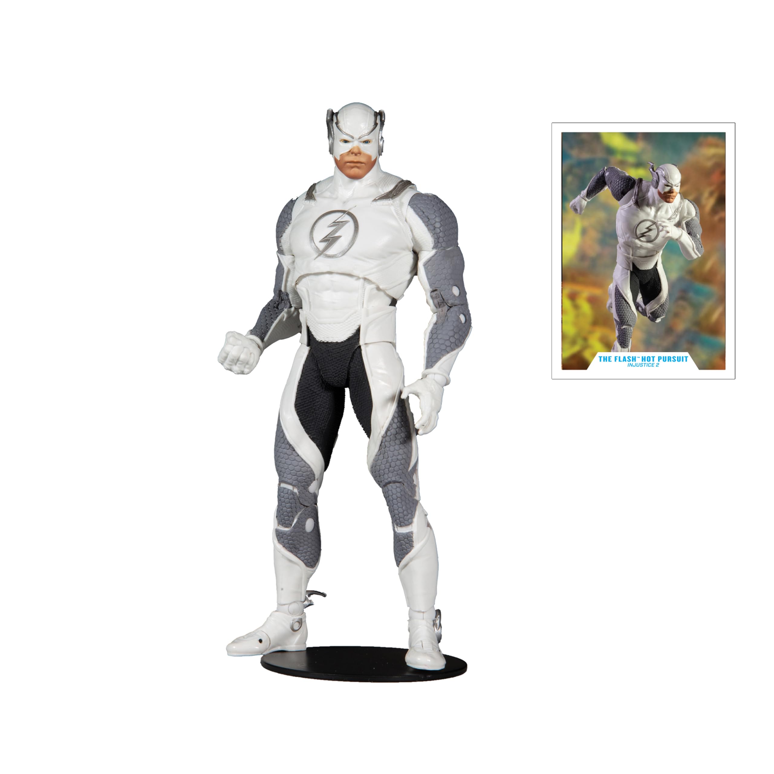 McFarlane Toys The Flash Hot Pursuit speedster armor detail for collection