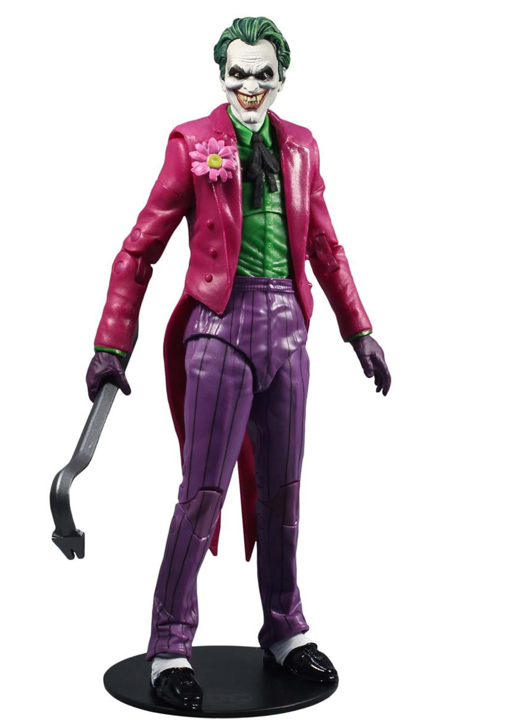 McFarlane Toys DC Multiverse The Joker Clown figure front view for display-ready collection.