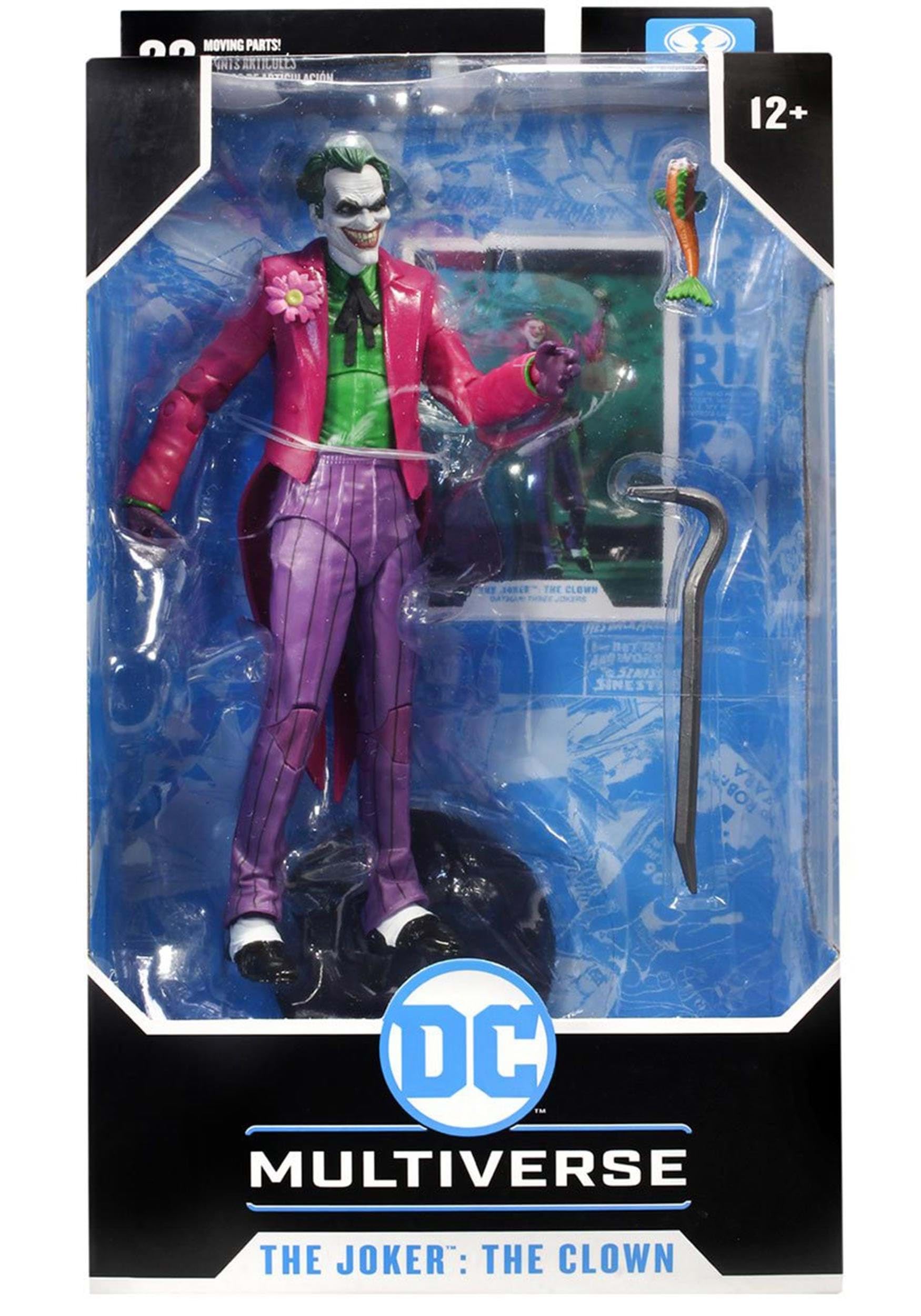 Collectible art card features the character biography for fans.