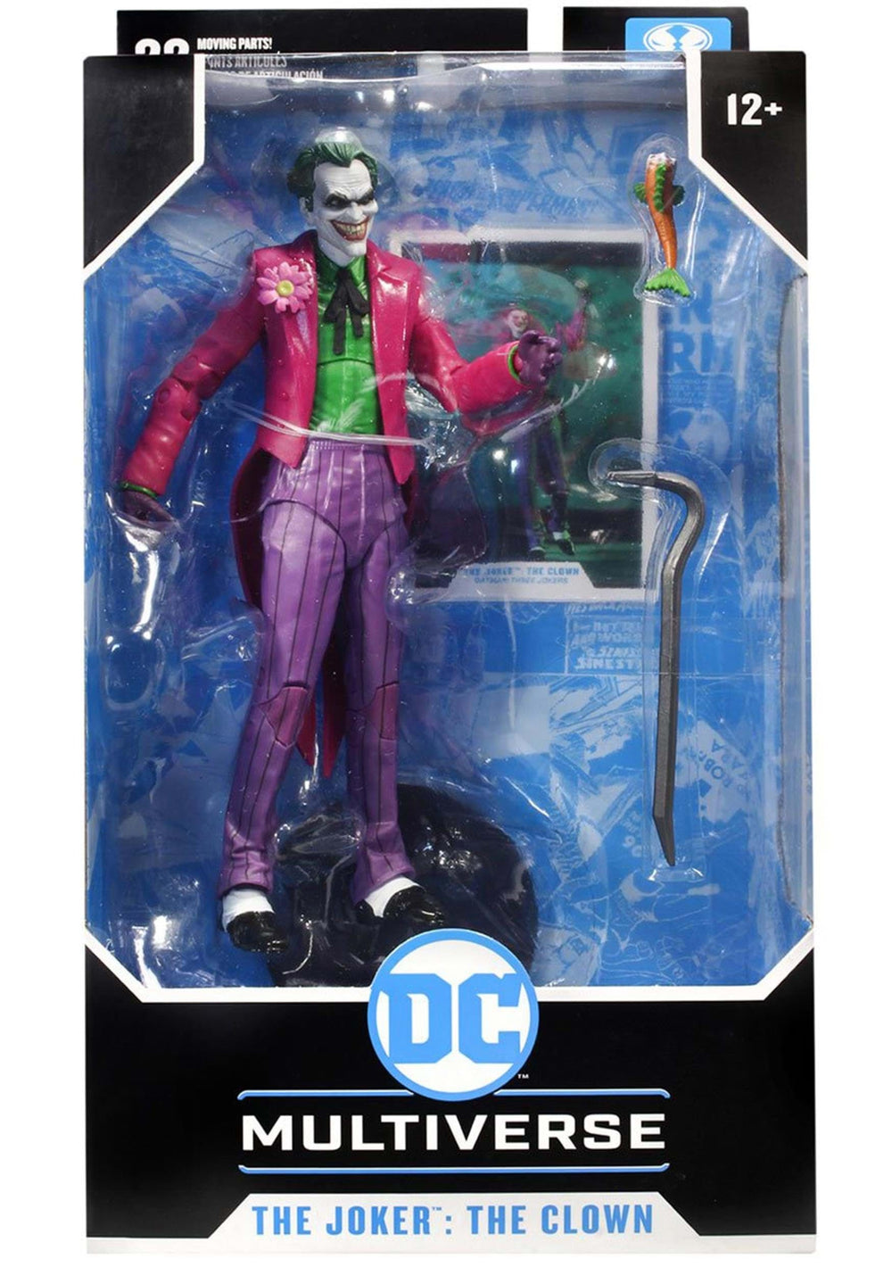 Collectible art card features the character biography for fans.