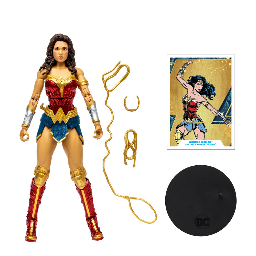 McFarlane Toys DC Multiverse Wonder Woman art card back includes biography.