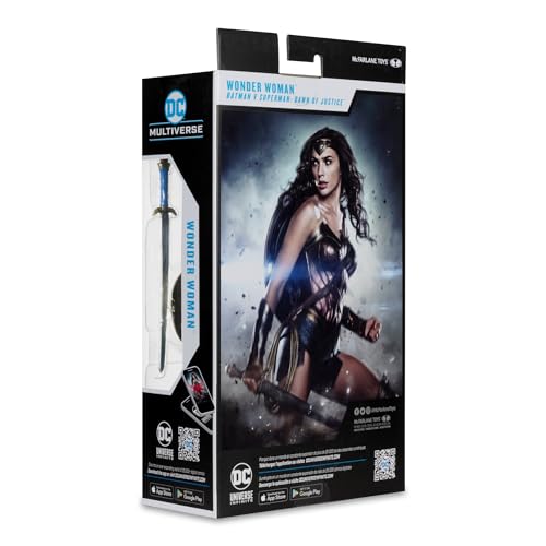 Collection-ready Wonder Woman BVS figure note for display planning