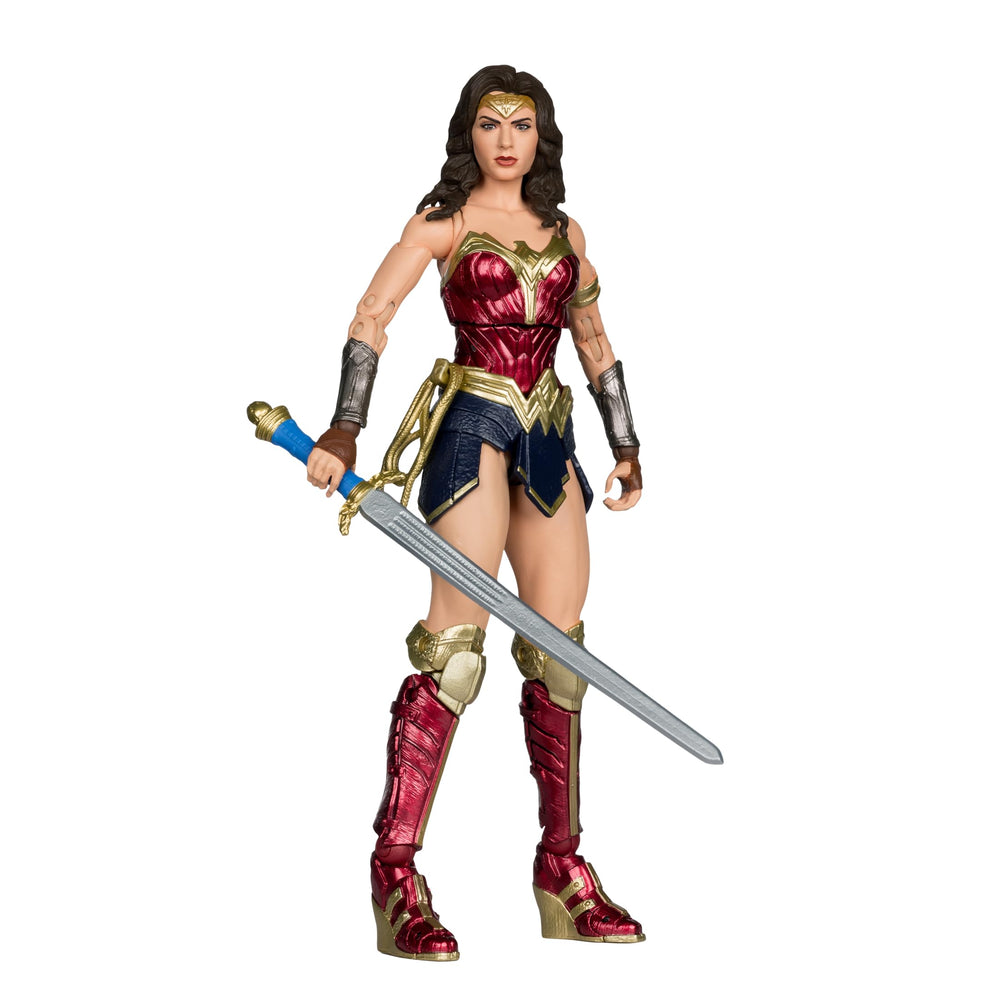 Wonder Woman figure with shield for heroic display