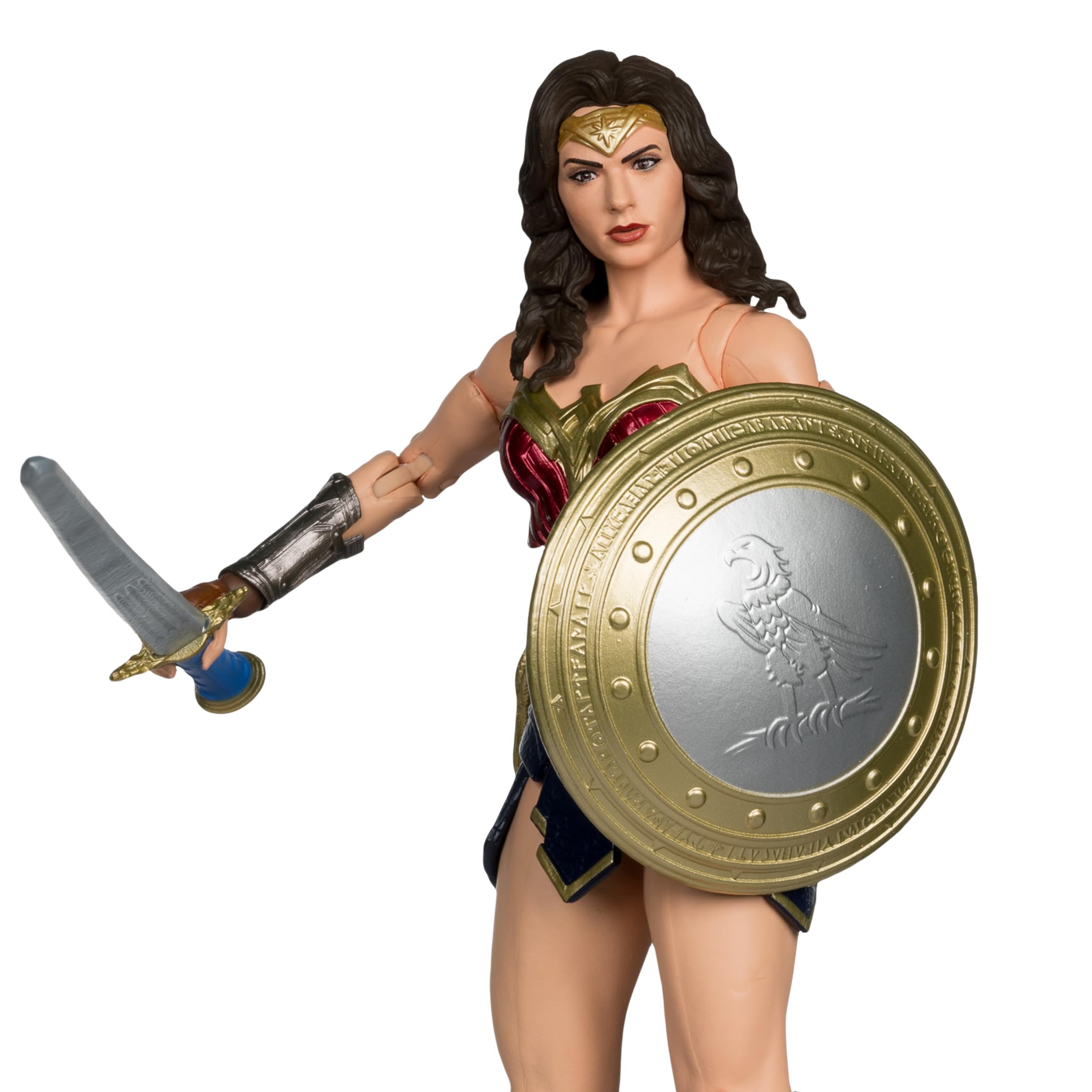 Wonder Woman figure with sword accessory for action displays
