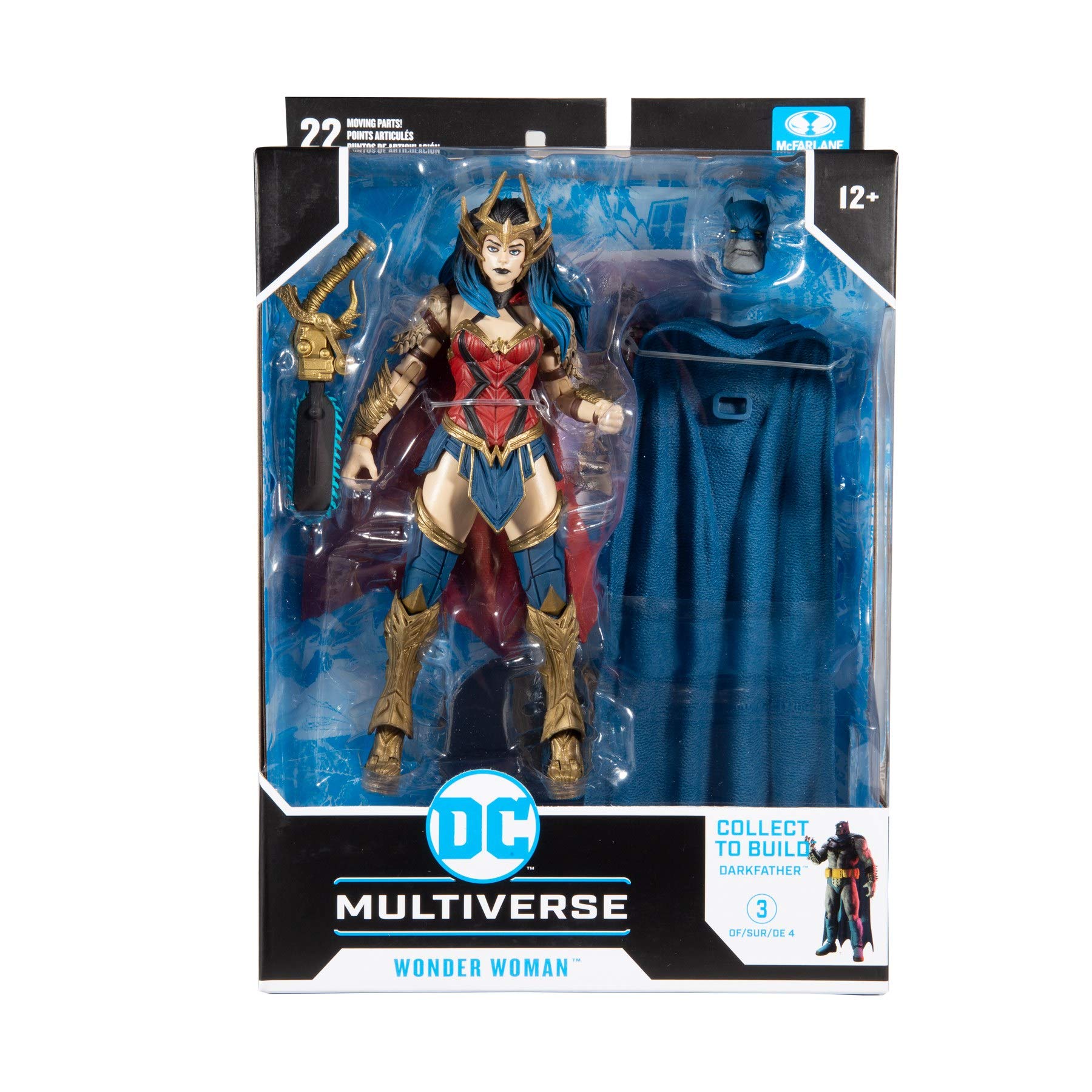 McFarlane Toys Wonder Woman art card with biography for collection context