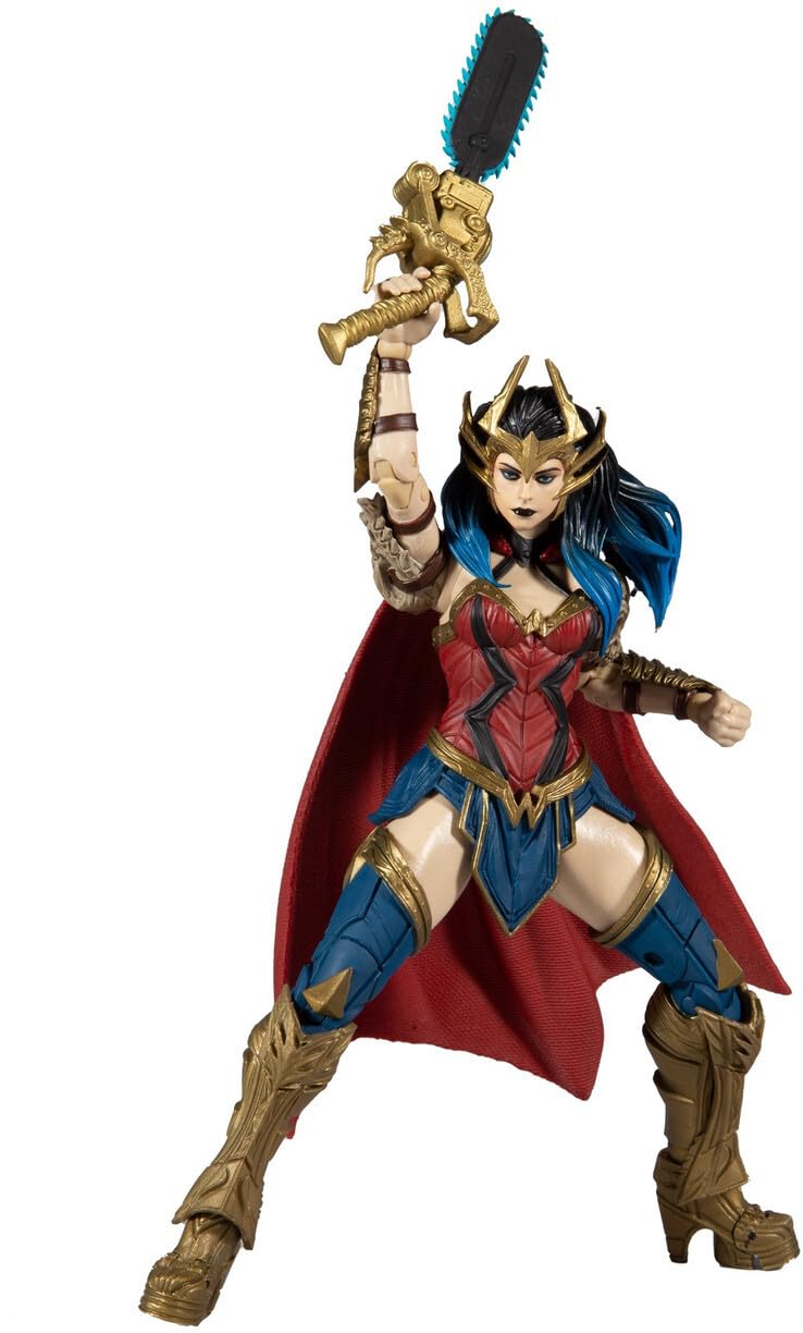 McFarlane Toys Wonder Woman DC Multiverse front view highlighting poseability for dynamic display