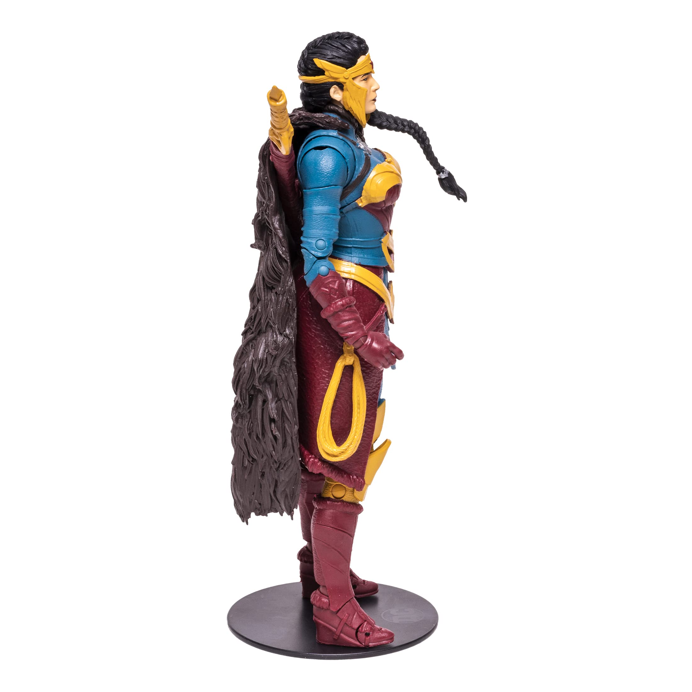 Base and stand provide stable posing options for long-term display.