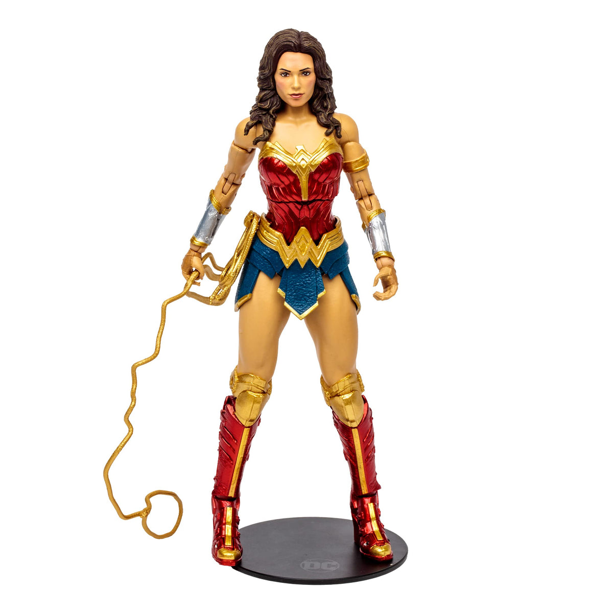McFarlane Toys DC Multiverse Wonder Woman front view for display and collection.