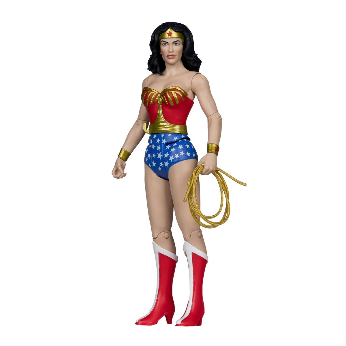 McFarlane Toys DC Retro Wonder Woman 6in figure, unboxed, ideal for display
