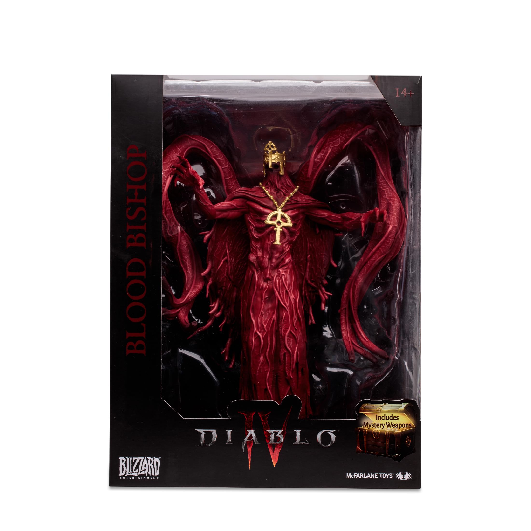 McFarlane Toys Blood Bishop 1:12 back-view offers layered detail and realism