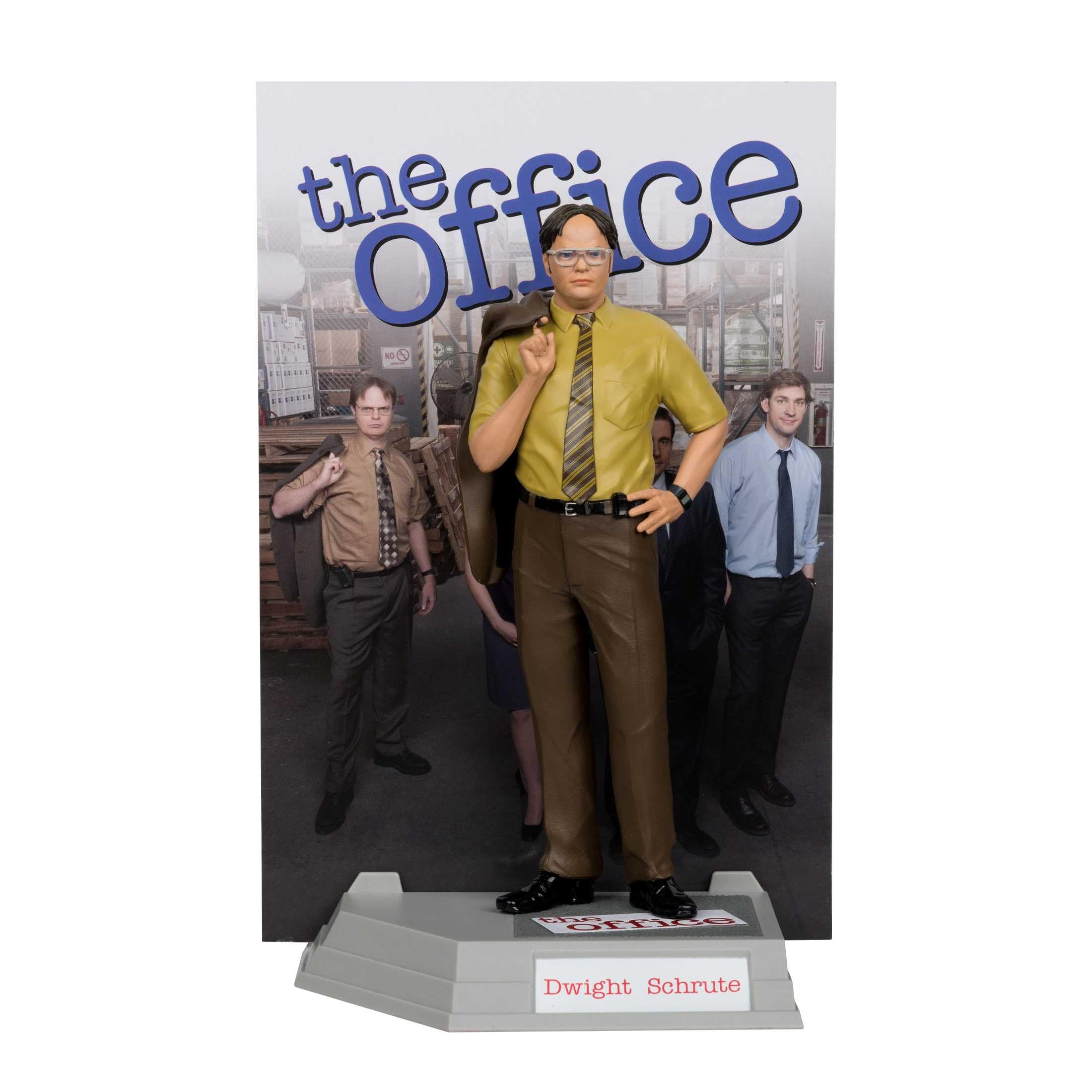 McFarlane Toys Dwight Schrute 6in figure for authentic display.