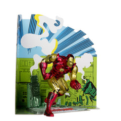 McFarlane Toys Iron Man 1:10 scale posed figure highlights detailed articulation for display.