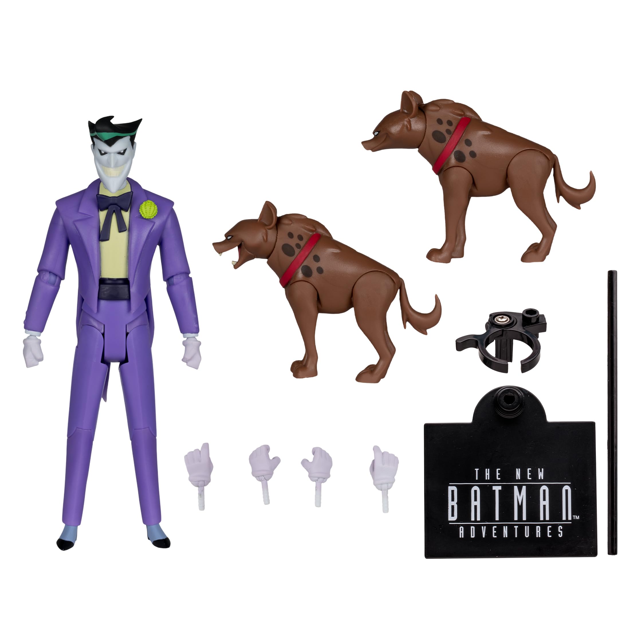 McFarlane Toys Joker hyenas add authentic villain entourage.
