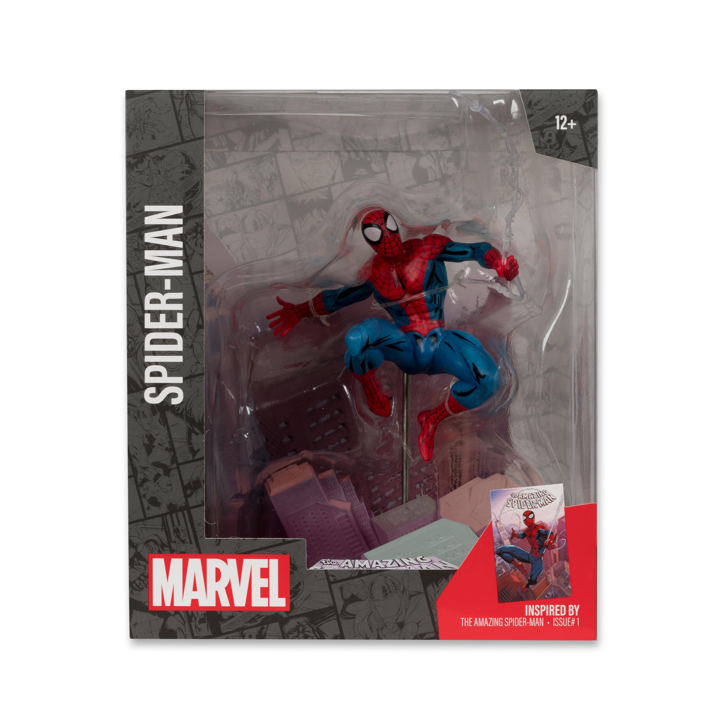 Art card front with Spider-Man artwork for 1:10-scale set