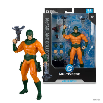 McFarlane Toys Mirror Master display base helps stable posing on shelves.