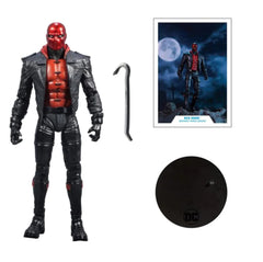 Red Hood crowbar accessory for versatile display and photography by McFarlane Toys.
