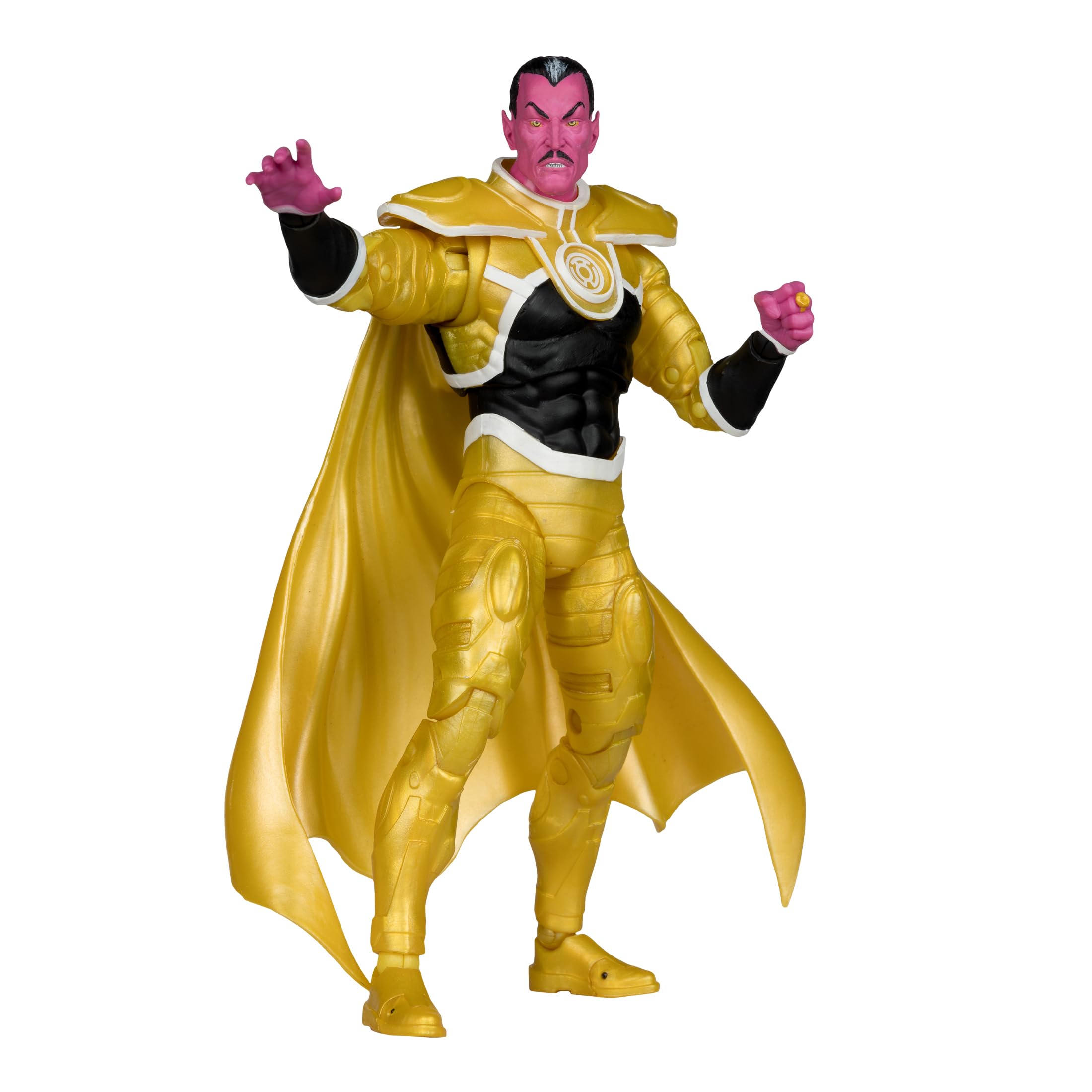 McFarlane Toys Sinestro Parallax front view for display and collection