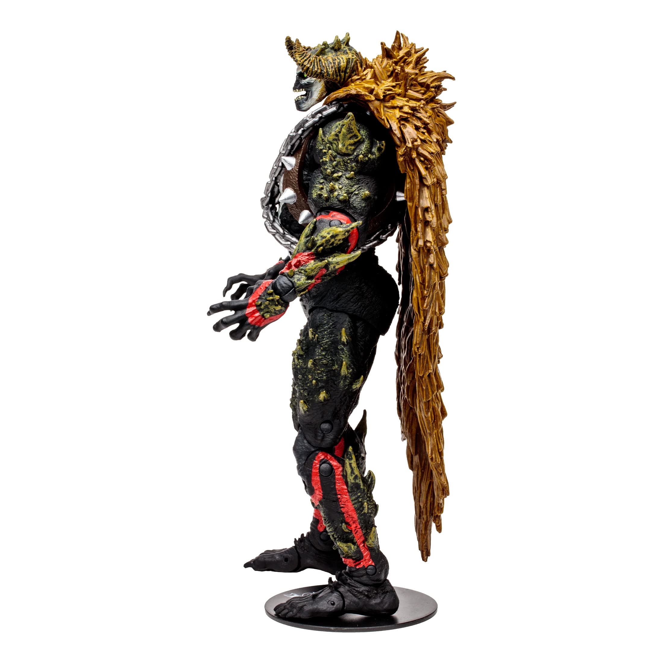 Close-up head of Omega Spawn Megafig highlighting articulation