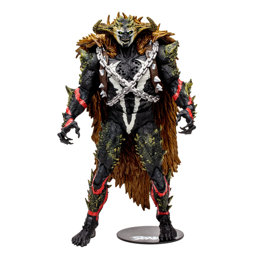 Omega Spawn Megafig figure on its base for stable display