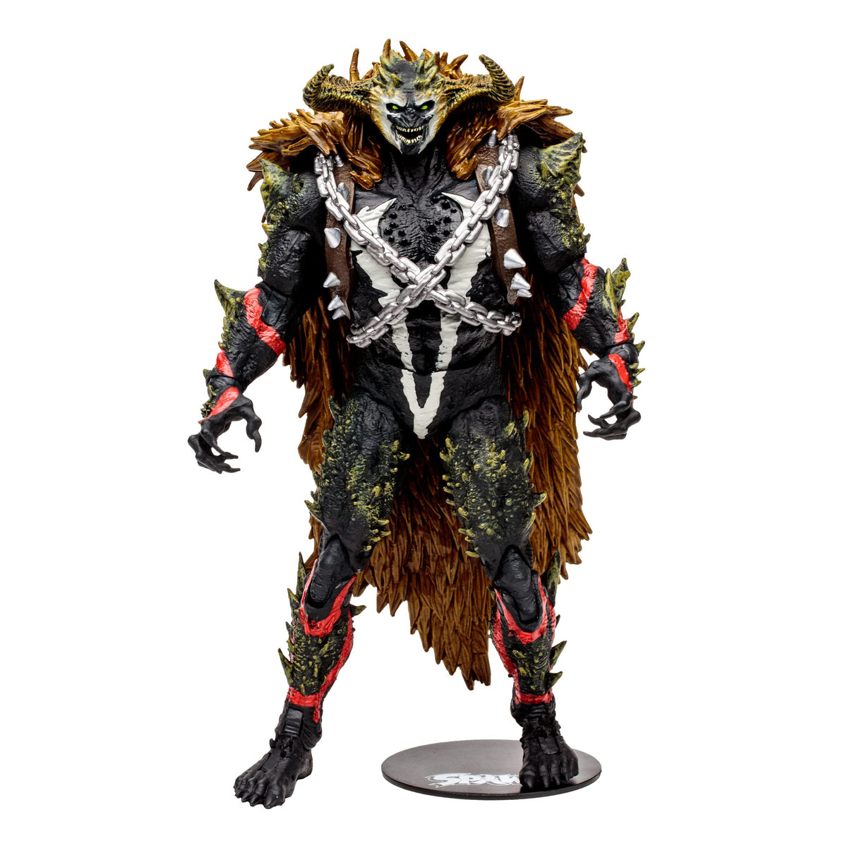 Omega Spawn Megafig figure on its base for stable display