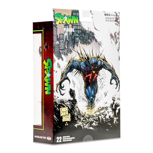 McFarlane Toys Spawn Plague figure back view highlighting sculpt and articulation.