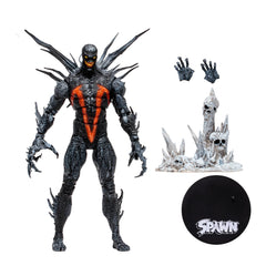 McFarlane Toys Spawn Plague with skull rock base for dramatic displays.