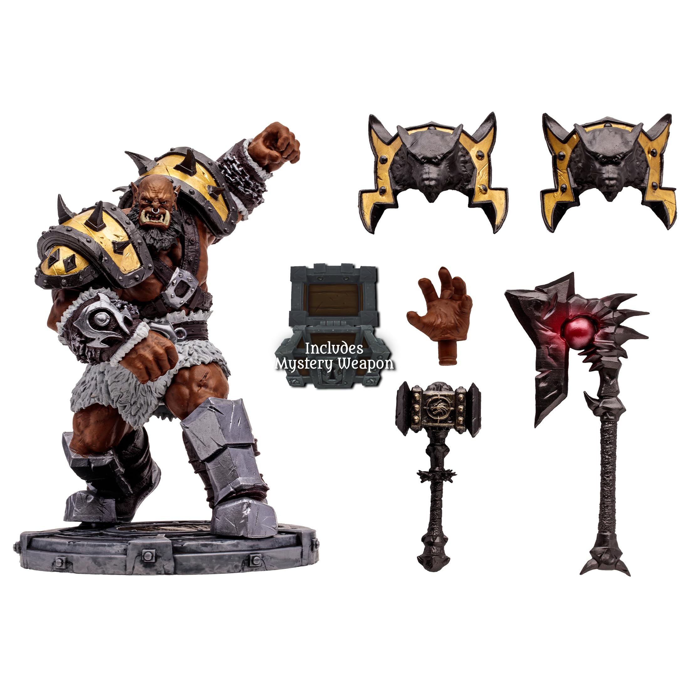 Interchangeable armor pieces for McFarlane Orc Warrior/Shaman figure