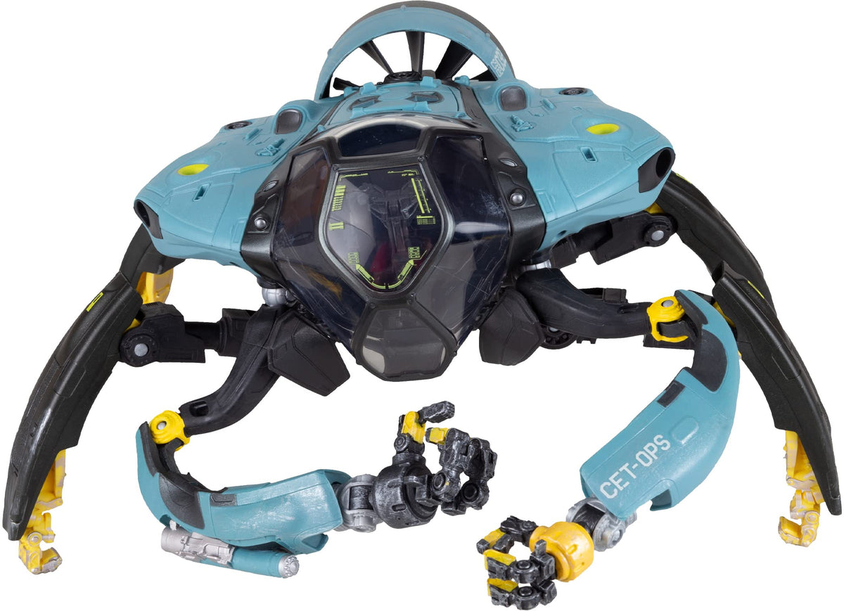 McFarlane Avatar CET-OPS Crabsuit submarine mode for dynamic display and poseable action.