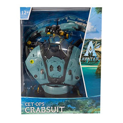 McFarlane Avatar CET-OPS Crabsuit ideal for shelf display and storytelling.