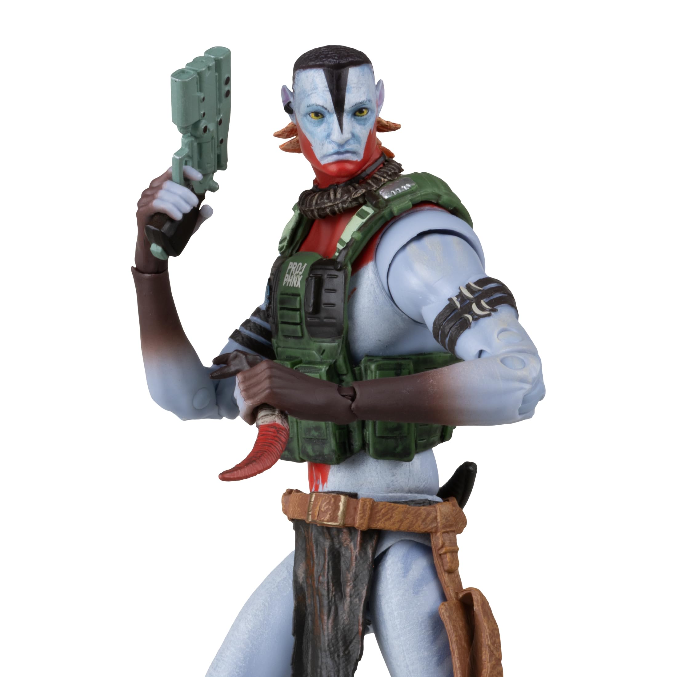 McFarlane Avatar Fire and Ash Quaritch portrait for dynamic display and accurate detail.