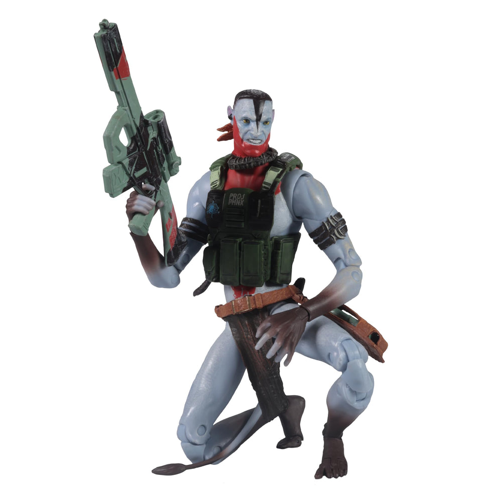 McFarlane Avatar Fire and Ash Quaritch ultra articulation enhances pose options for action scenes.