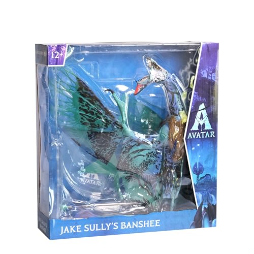 McFarlane Avatar Mega Banshee A1 articulated flight poses.