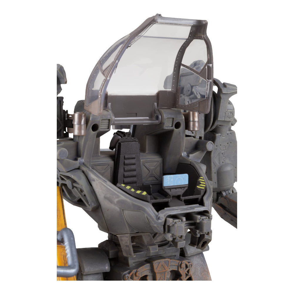 McFarlane Avatar Amp Suit posed for dynamic battle-ready diorama.