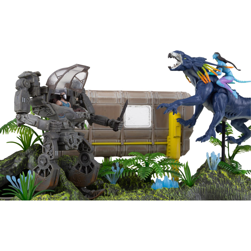 McFarlane Avatar Miles Quaritch figure with breather mask for detailed display
