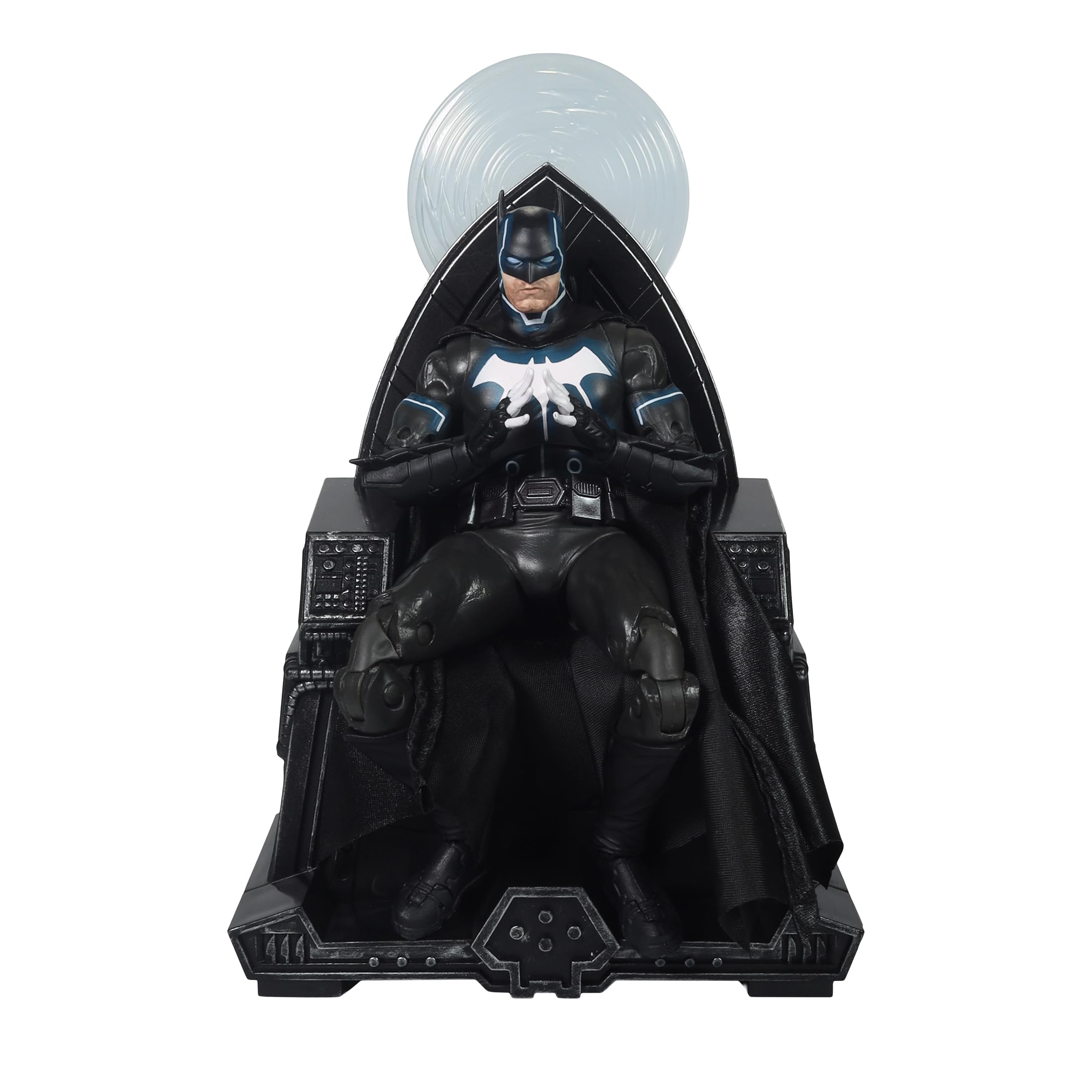 McFarlane Batman with Mobius Chair figure in dramatic pose for standout display