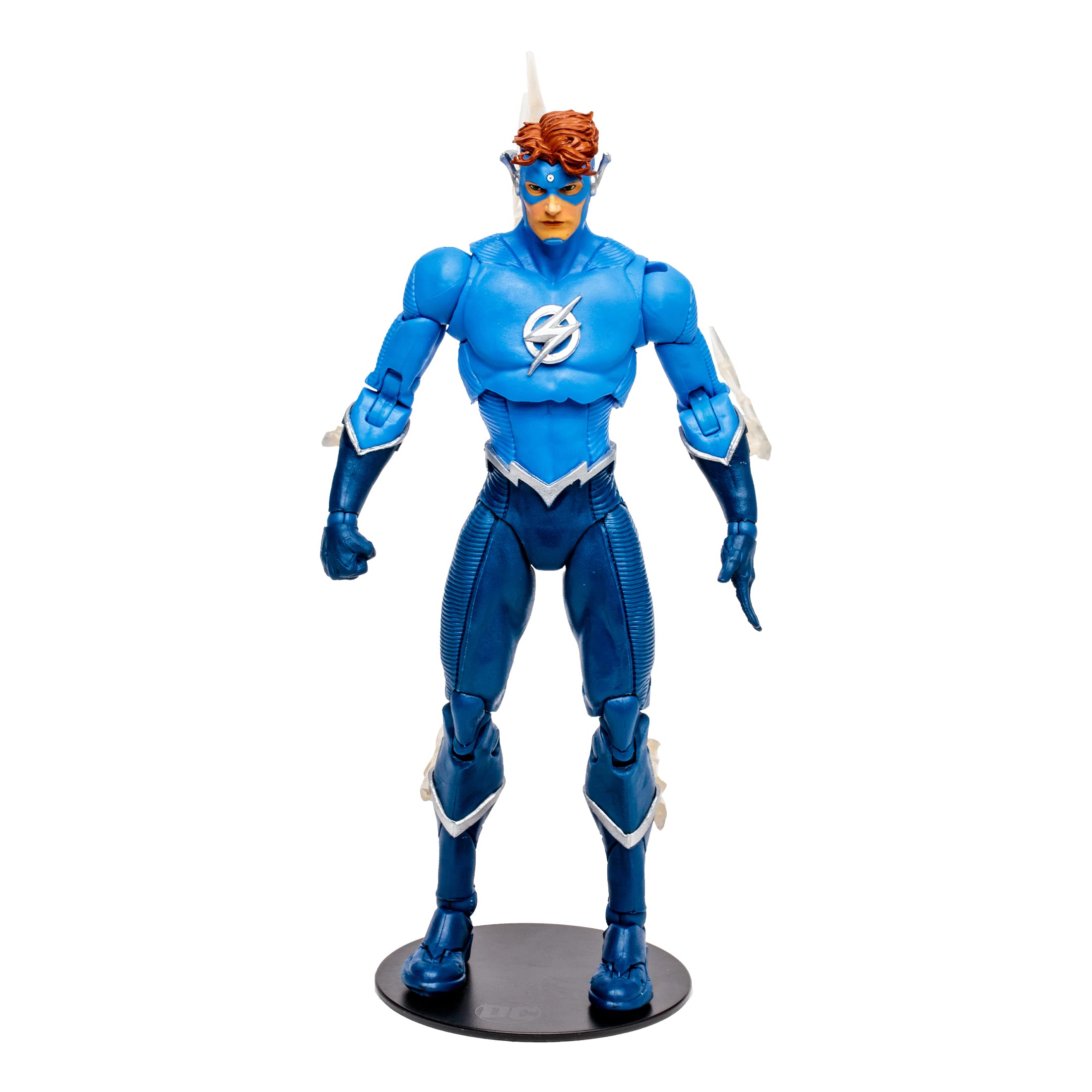 McFarlane DC Build-A 7in Wally West front view, ideal for display and photography.