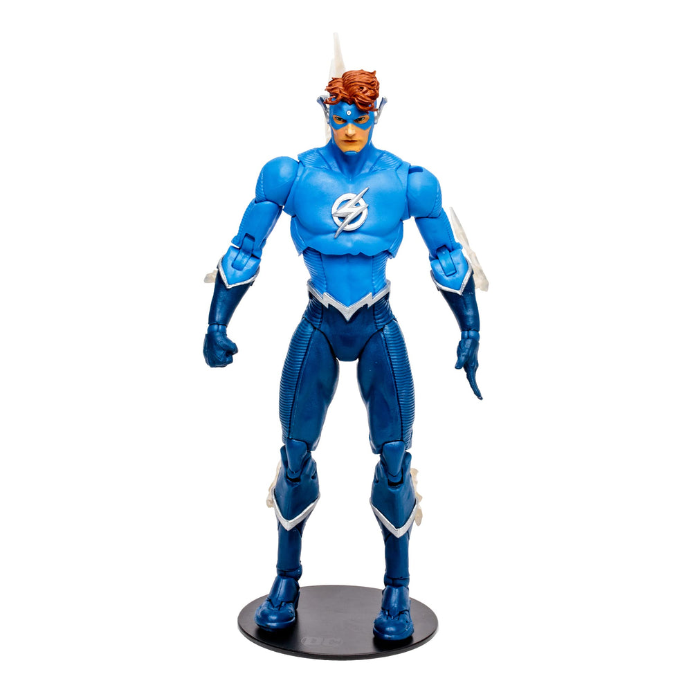 McFarlane DC Build-A 7in Wally West front view, ideal for display and photography.