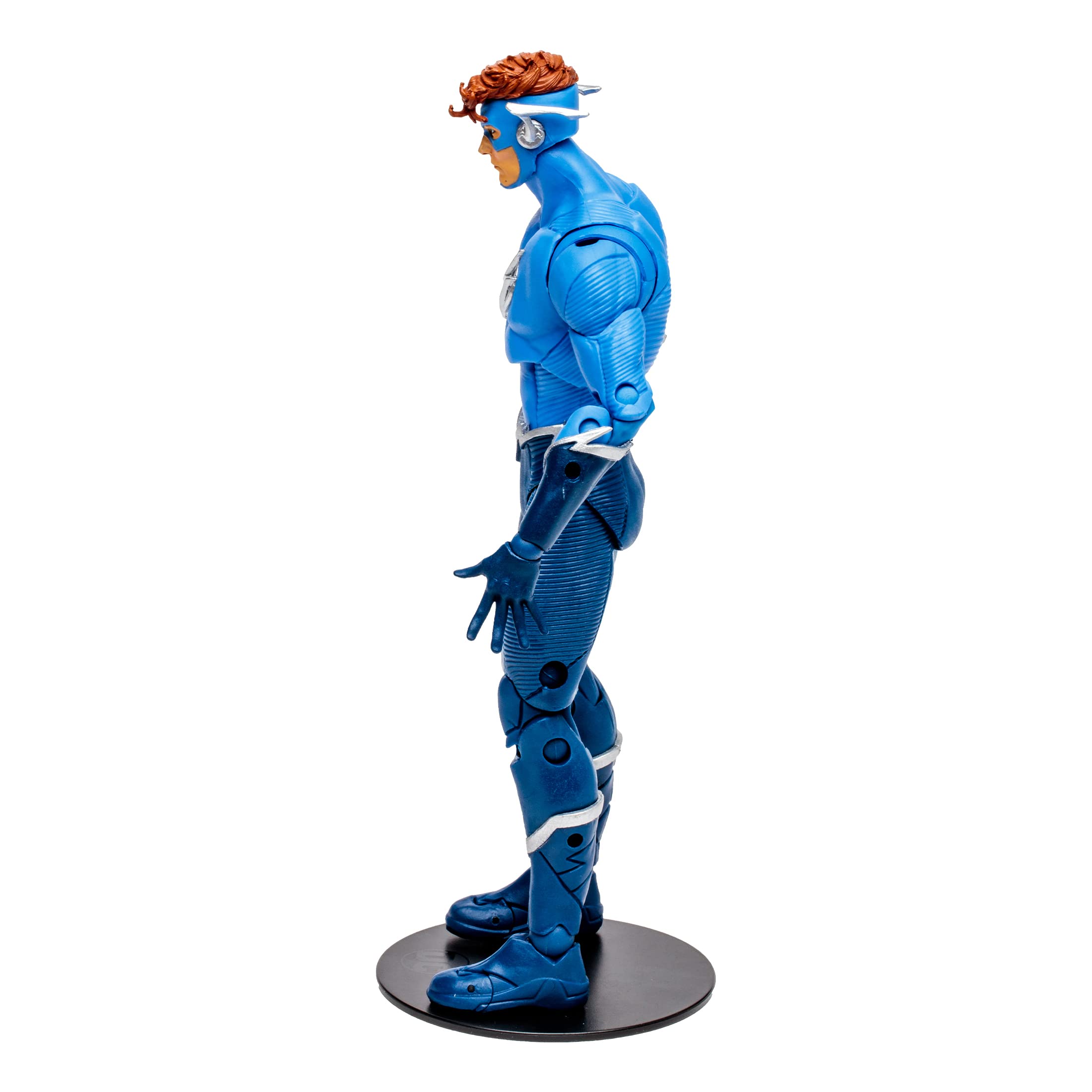 McFarlane DC Build-A 7in Wally West with lightning pieces, enhances display with dramatic effects.